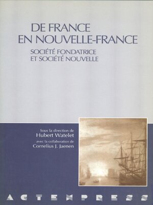 cover image of De France en Nouvelle-France